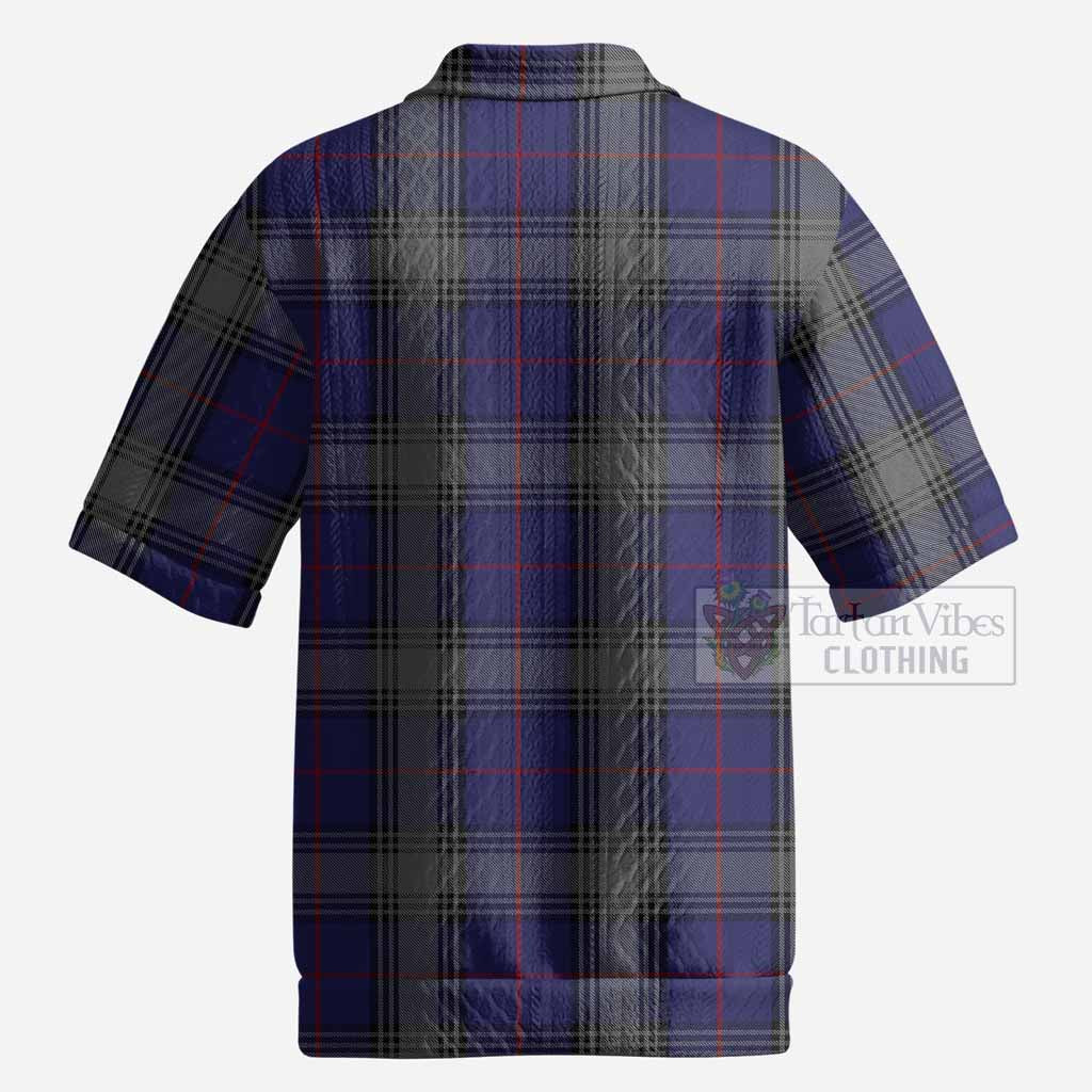 Kinnaird Tartan Men’s Polo Sweater Top with Family Crest