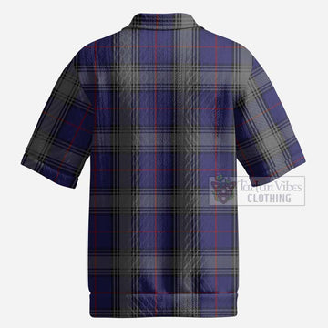 Kinnaird Tartan Men’s Polo Sweater Top with Family Crest