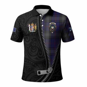 Kinnaird Tartan Polo Shirt New Zealand Pattern Unique Zipper Stylized