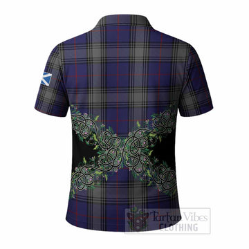 Kinnaird Tartan Polo Shirt Thistle Scottish Spirit