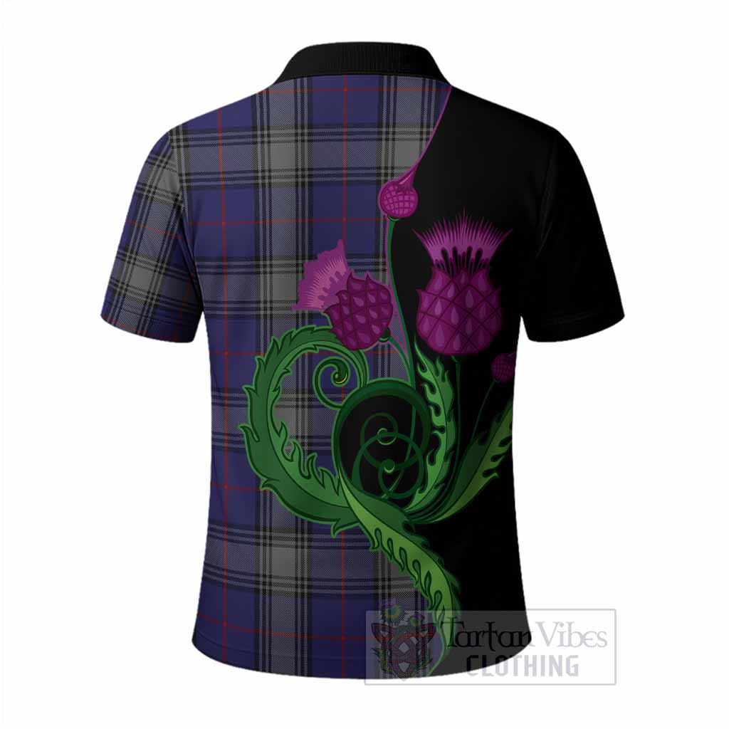 Kinnaird Tartan Polo Shirt Traditional Scottish Thistle