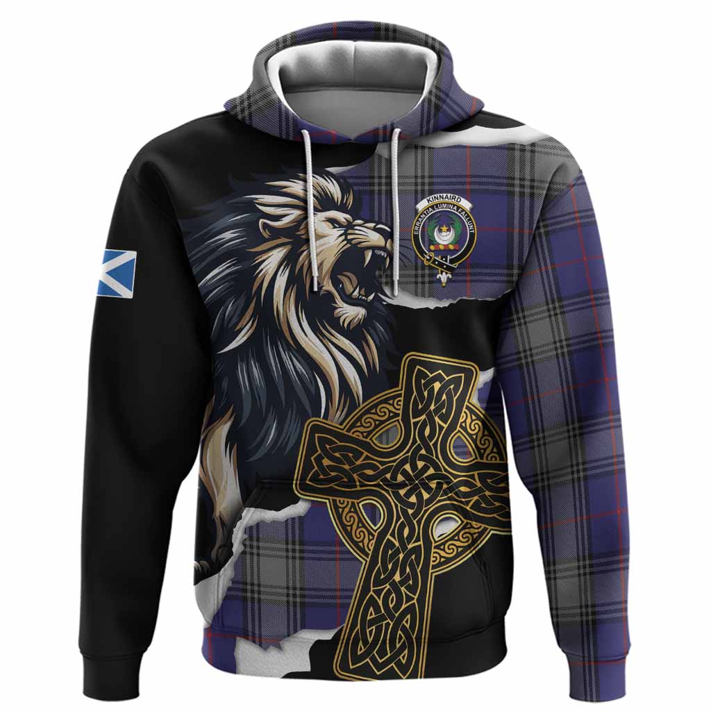 Kinnaird Tartan Scottish Hoodie Lion Celtic Heritage