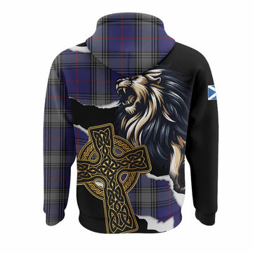Kinnaird Tartan Scottish Hoodie Lion Celtic Heritage