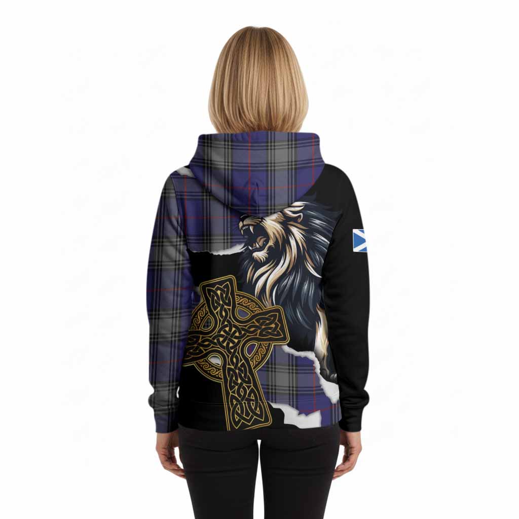 Kinnaird Tartan Scottish Hoodie Lion Celtic Heritage