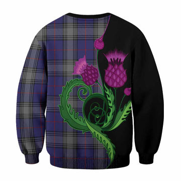 Kinnaird Tartan Sweatshirt Traditional Scottish Thistle