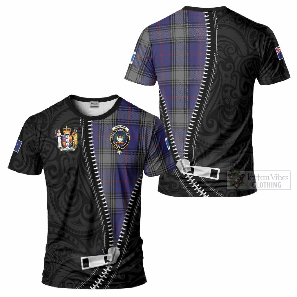 Kinnaird Tartan T-Shirt New Zealand Pattern Unique Zipper Stylized