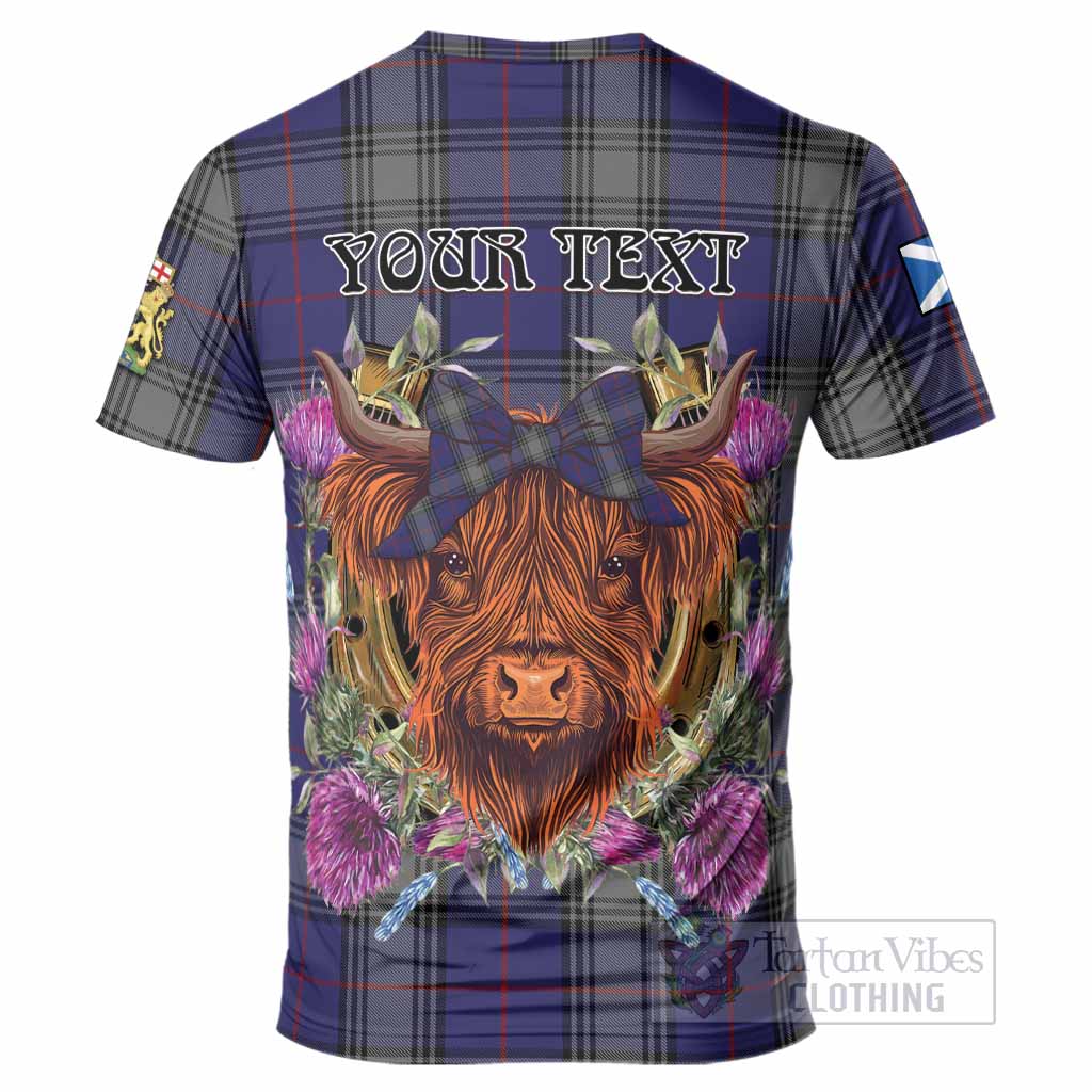 Kinnaird Tartan T-Shirt Scottish Thistle Heilan Coo