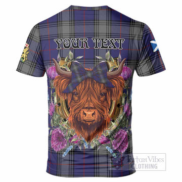 Kinnaird Tartan T-Shirt Scottish Thistle Heilan Coo