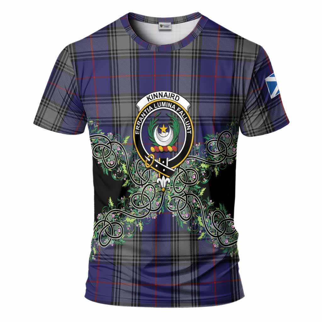 Kinnaird Tartan T-Shirt Thistle Scottish Spirit