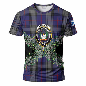 Kinnaird Tartan T-Shirt Thistle Scottish Spirit