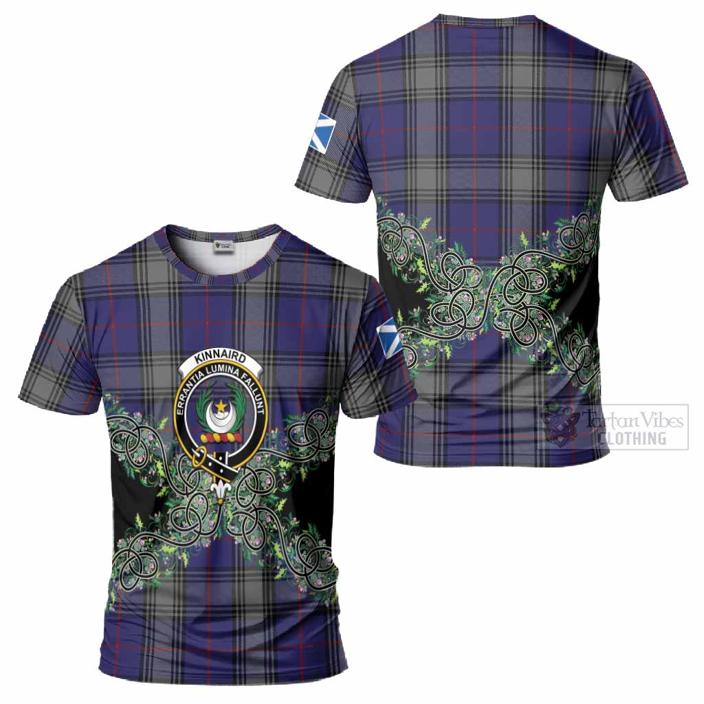 Kinnaird Tartan T-Shirt Thistle Scottish Spirit