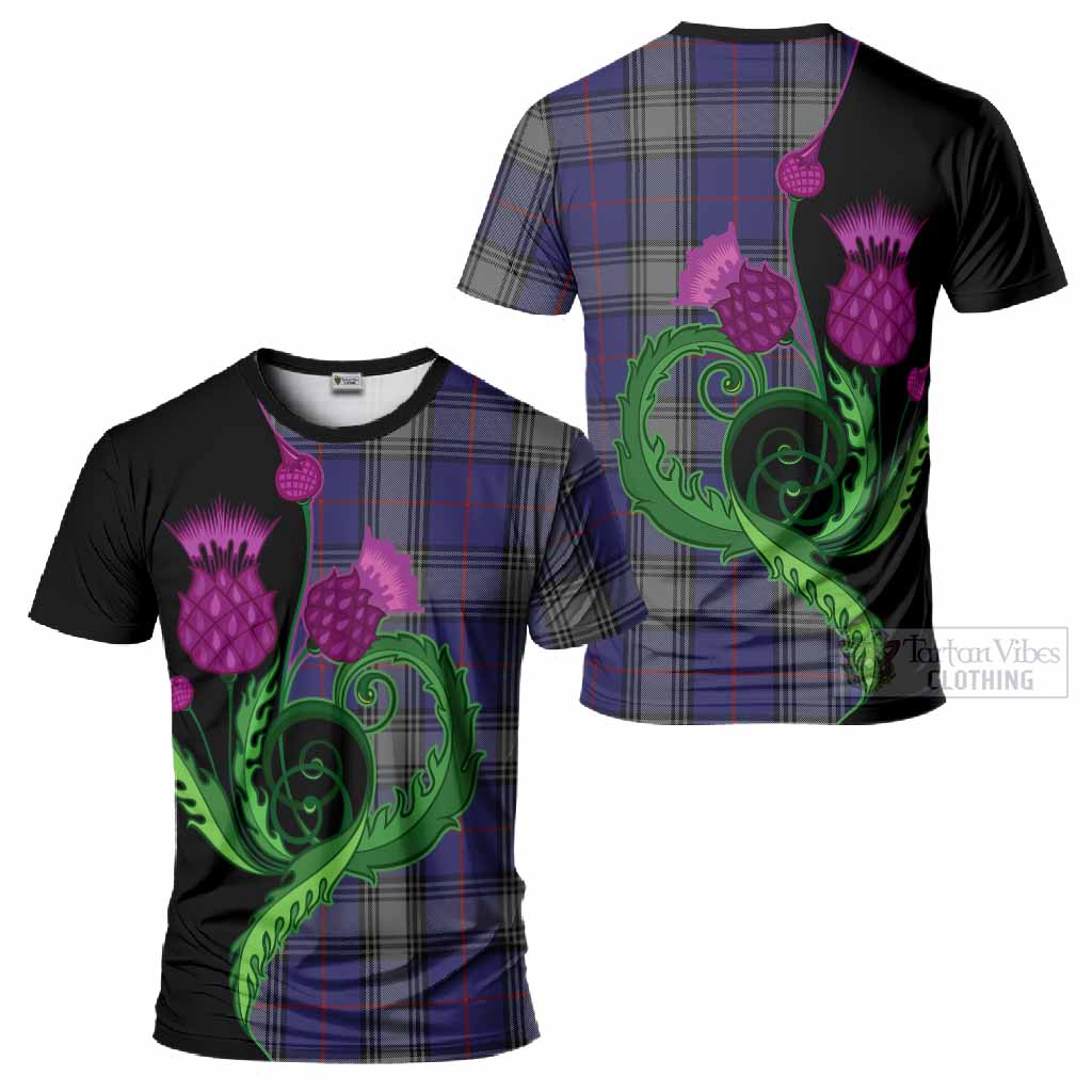 Kinnaird Tartan T-Shirt Traditional Scottish Thistle