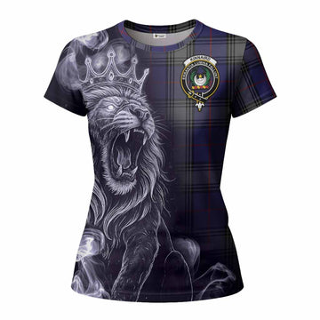 Kinnaird Tartan Women T shirt Roaring Lion Heritage