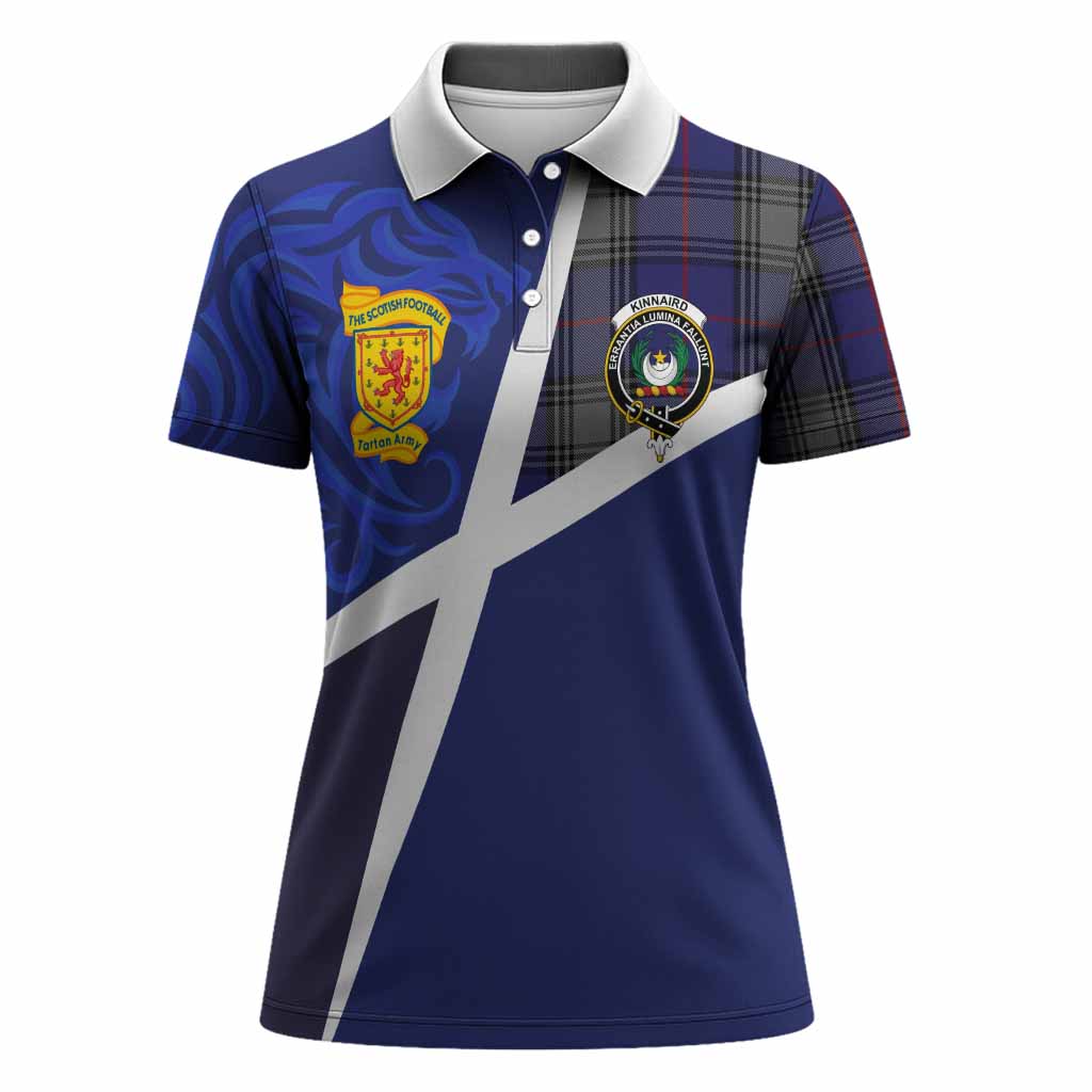 Kinnaird The Scottish Football Crest Women Polo Shirt Lion-Tartan Army
