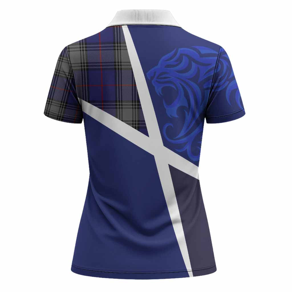 Kinnaird The Scottish Football Crest Women Polo Shirt Lion-Tartan Army