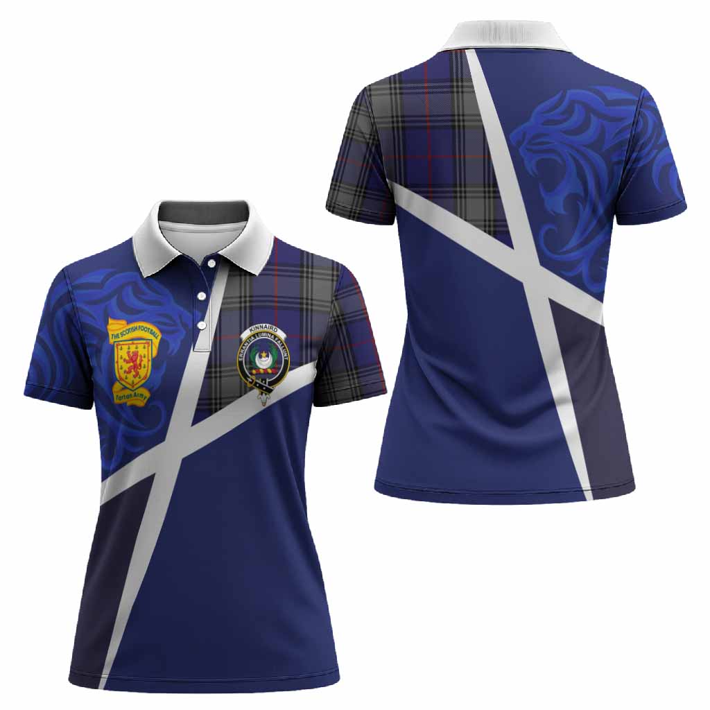 Kinnaird The Scottish Football Crest Women Polo Shirt Lion-Tartan Army