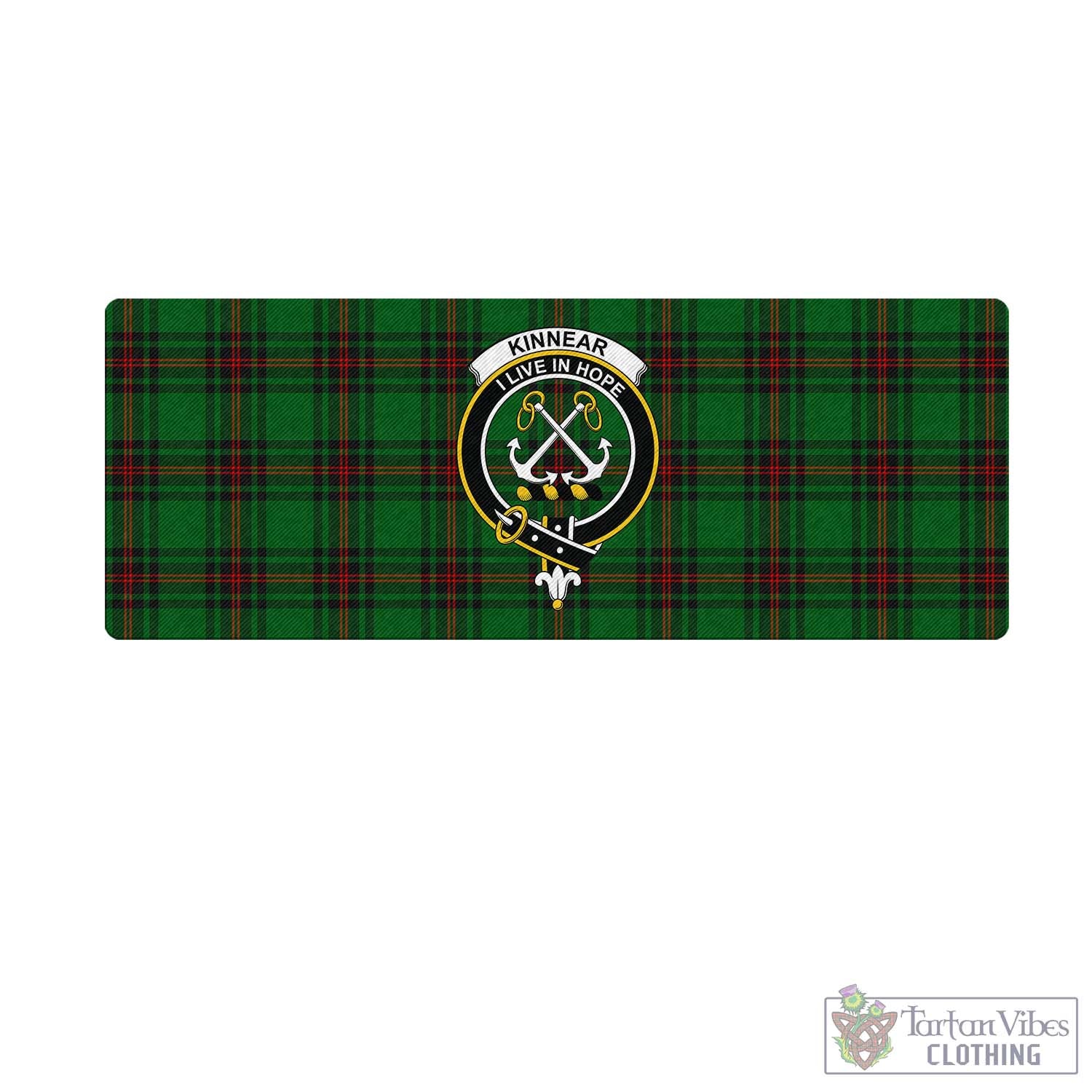 Tartan Vibes Clothing Kinnear Tartan Mouse Pad with Family Crest