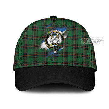 Kinnear Tartan Classic Cap with Family Crest In Me Style