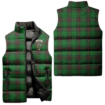 Kinnear Tartan Sleeveless Puffer Jacket with Family Crest