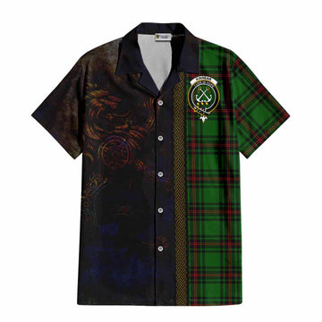 Kinnear Tartan Family Crest Hawaiian Shirt Alba Gu Brath Be Brave Lion Ancient Style