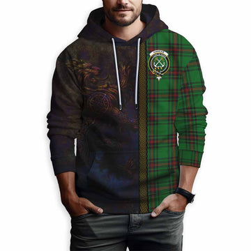 Kinnear Tartan Family Crest Hoodie Alba Gu Brath Be Brave Lion Ancient Style