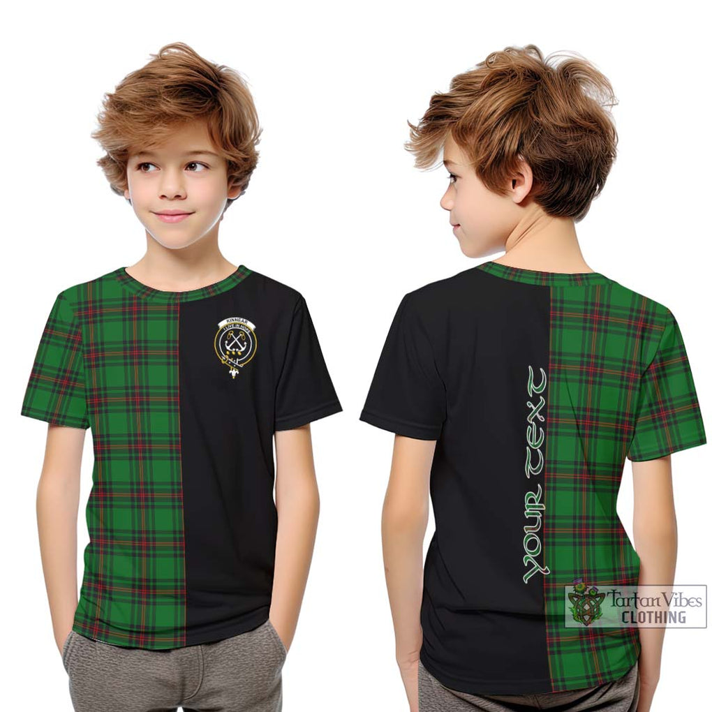 Kinnear Tartan Kid T-Shirt with Family Crest and Half Of Me Style Youth XL Size14 - Tartanvibesclothing Shop