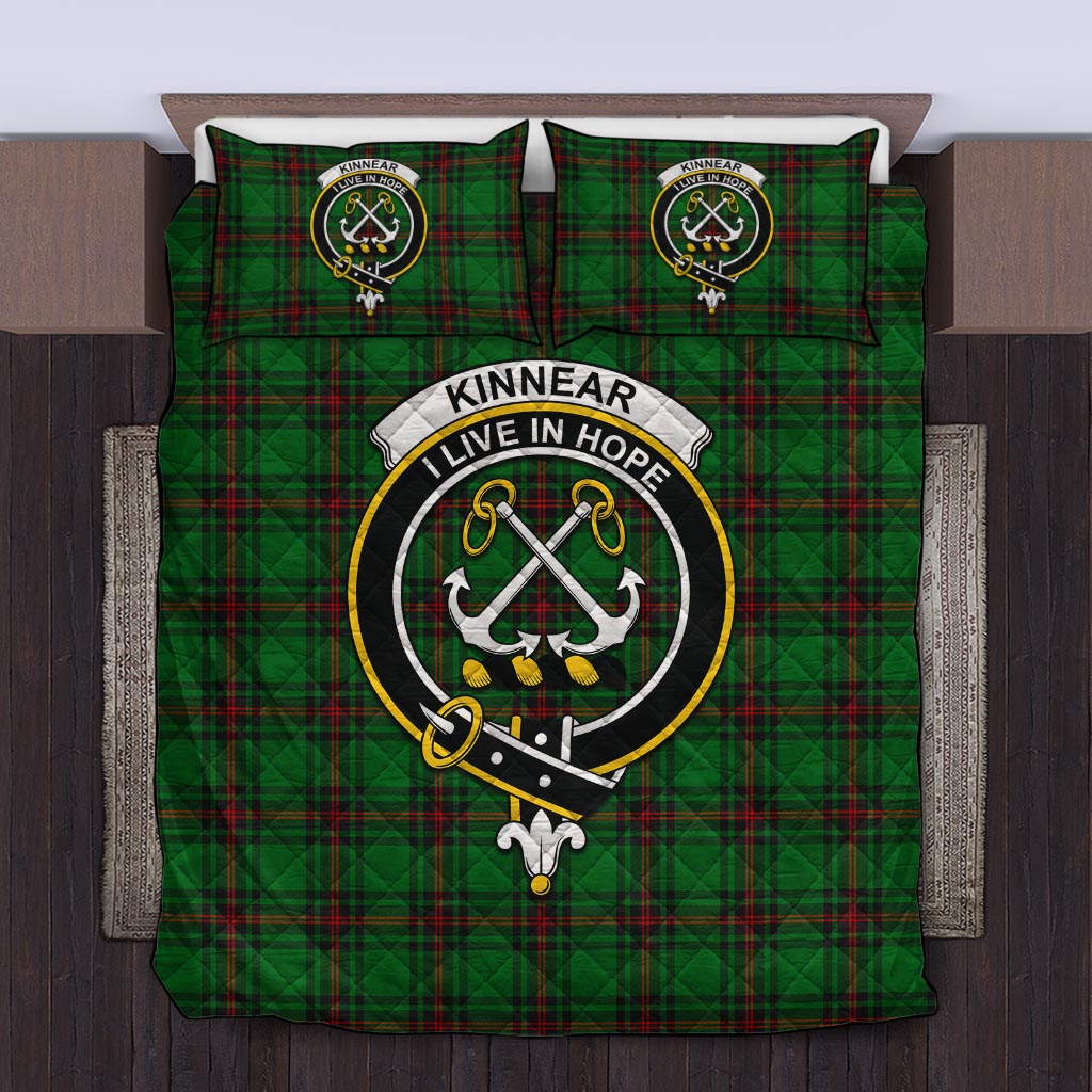 Kinnear Tartan Quilt Bed Set with Family Crest Twin - Tartan Vibes Clothing