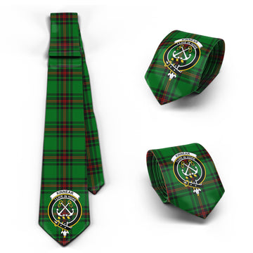 Kinnear Tartan Classic Necktie with Family Crest