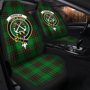 Kinnear Tartan Car Seat Cover with Family Crest - Tartanvibesclothing