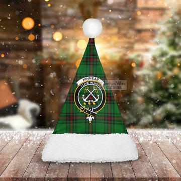 Tartan Vibes Clothing Kinnear Tartan Christmas Santa Hats with Family Crest