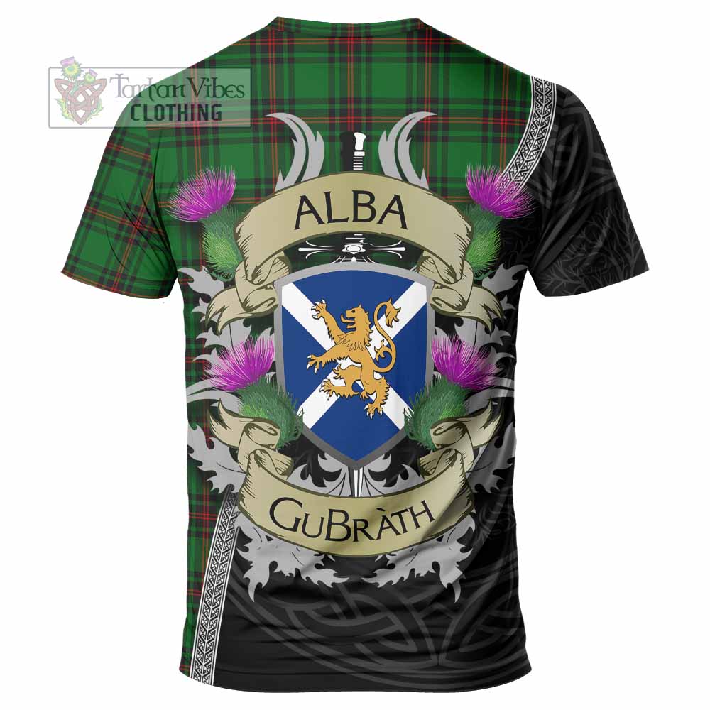 Tartan Vibes Clothing Kinnear Tartan Family Crest T-Shirt Lion Rampant Royal Thistle Shield Celtic Inspired