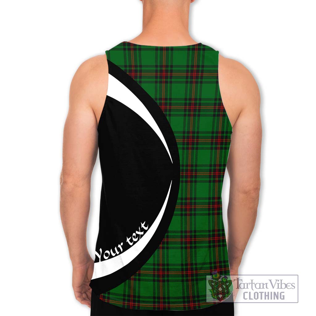 Kinnear Tartan Men's Tank Top with Family Crest Circle Style - Tartan Vibes Clothing