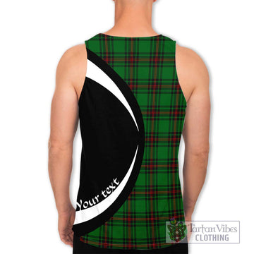 Kinnear Tartan Men's Tank Top with Family Crest Circle Style - Tartan Vibes Clothing