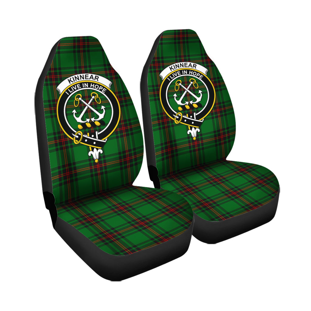 Kinnear Tartan Car Seat Cover with Family Crest - Tartanvibesclothing