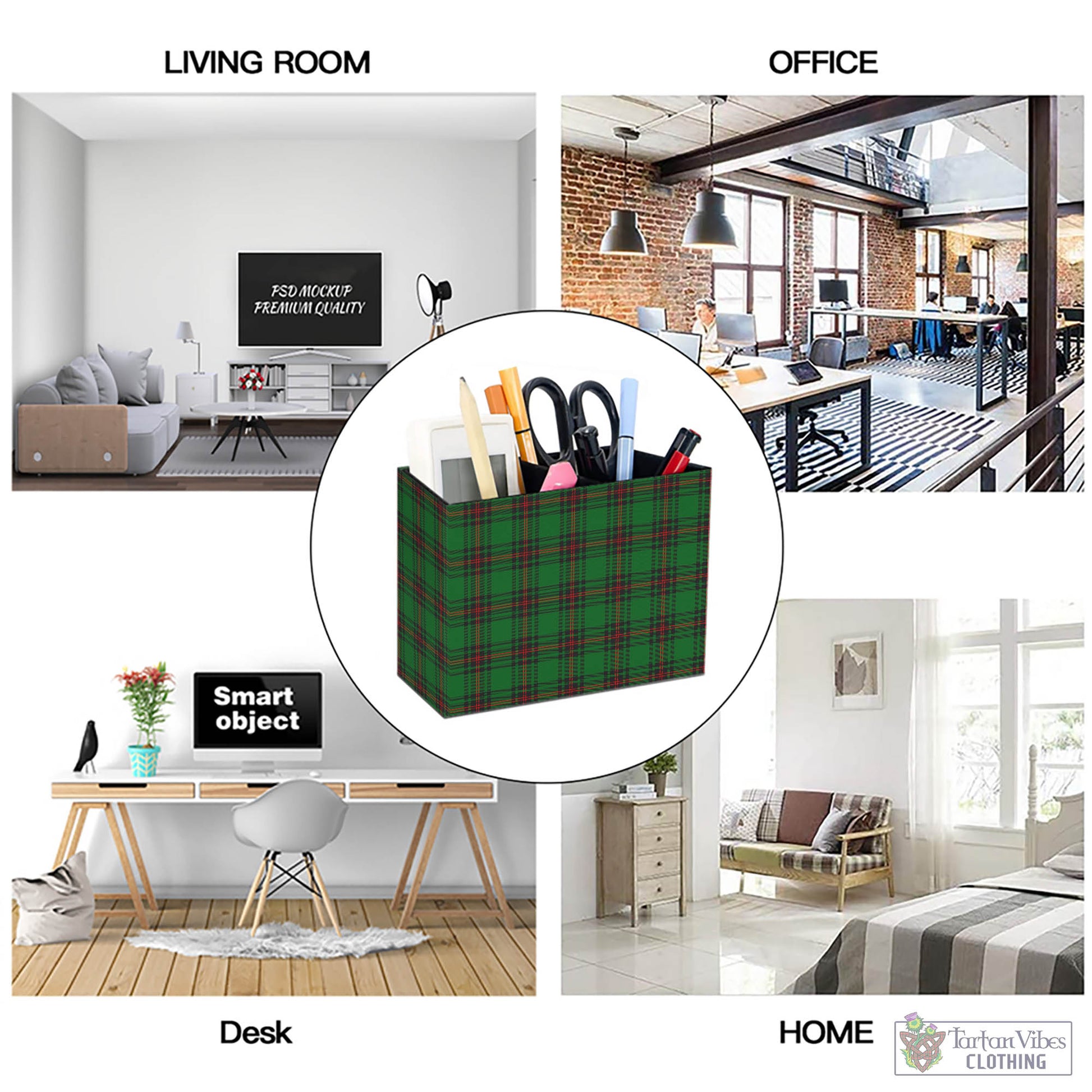 Tartan Vibes Clothing Kinnear Tartan Pen Holder