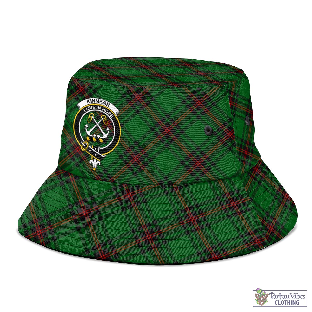 Kinnear Tartan Bucket Hat with Family Crest - Tartan Vibes Clothing