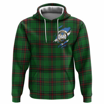 Kinnear Clan Crest In Me Tartan Hoodie Scotland Flag Style