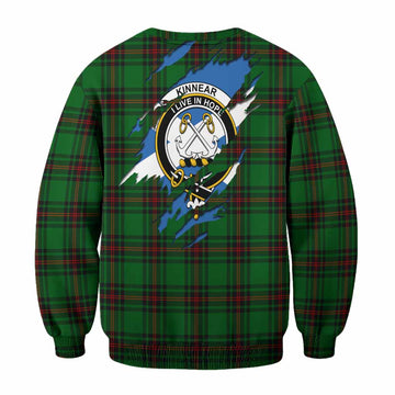 Kinnear Clan Crest In Me Tartan Sweatshirt Scotland Flag Style