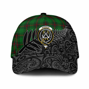 Kinnear Crest Tartan Classic Cap with New Zealand Silver Fern Half Style