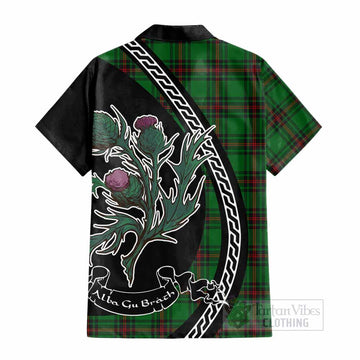 Kinnear Family Crest Tartan Cotton Hawaiian Shirt Alba Thistle Inspired - Tartan Vibes Clothing