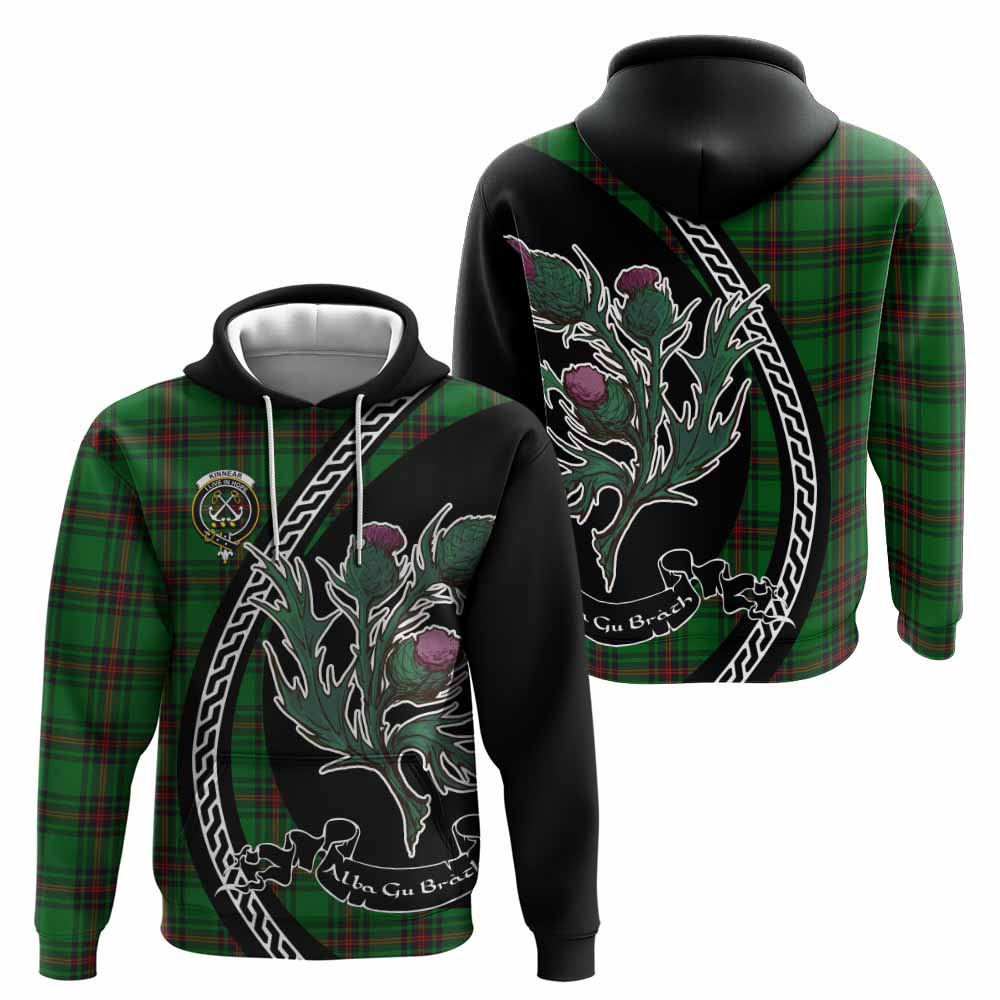 Kinnear Family Crest Tartan Hoodie Alba Thistle Inspired - Tartan Vibes Clothing