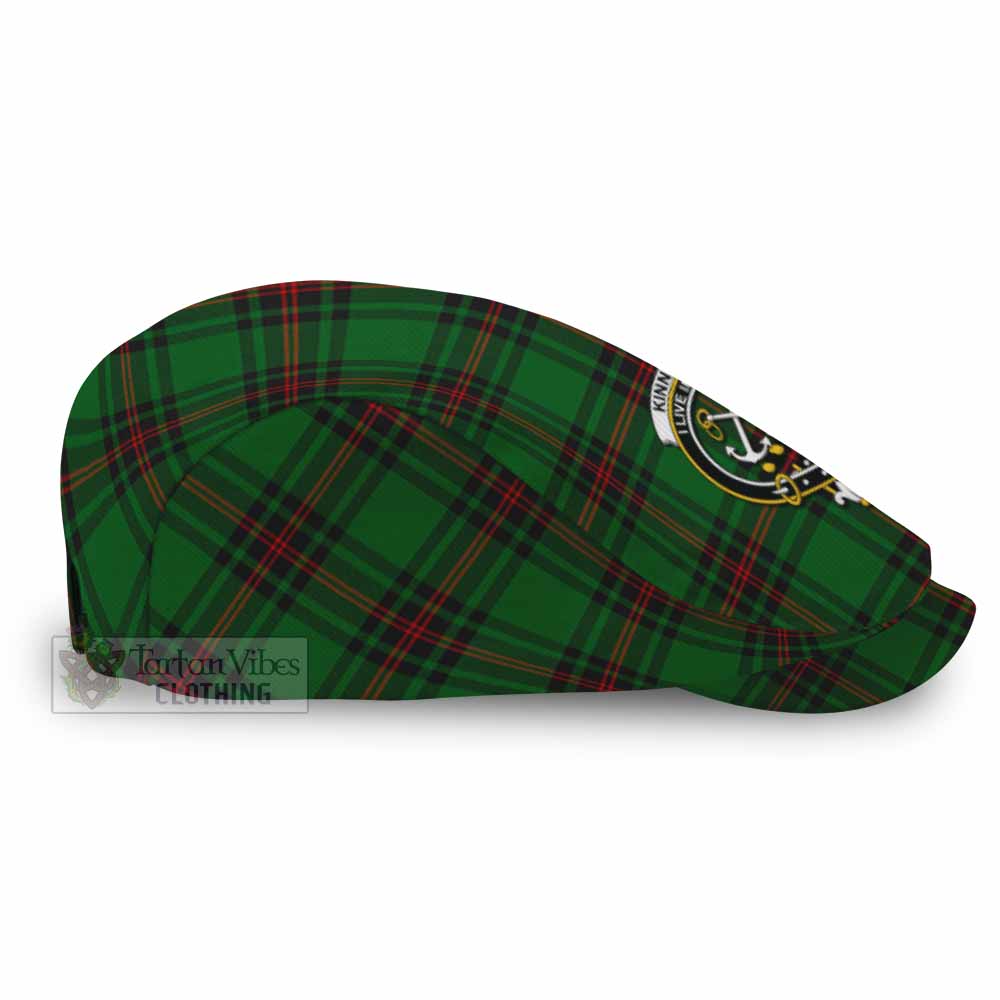 Kinnear Family Crest Tartan Jeff Cap, Tartan Flat Cap