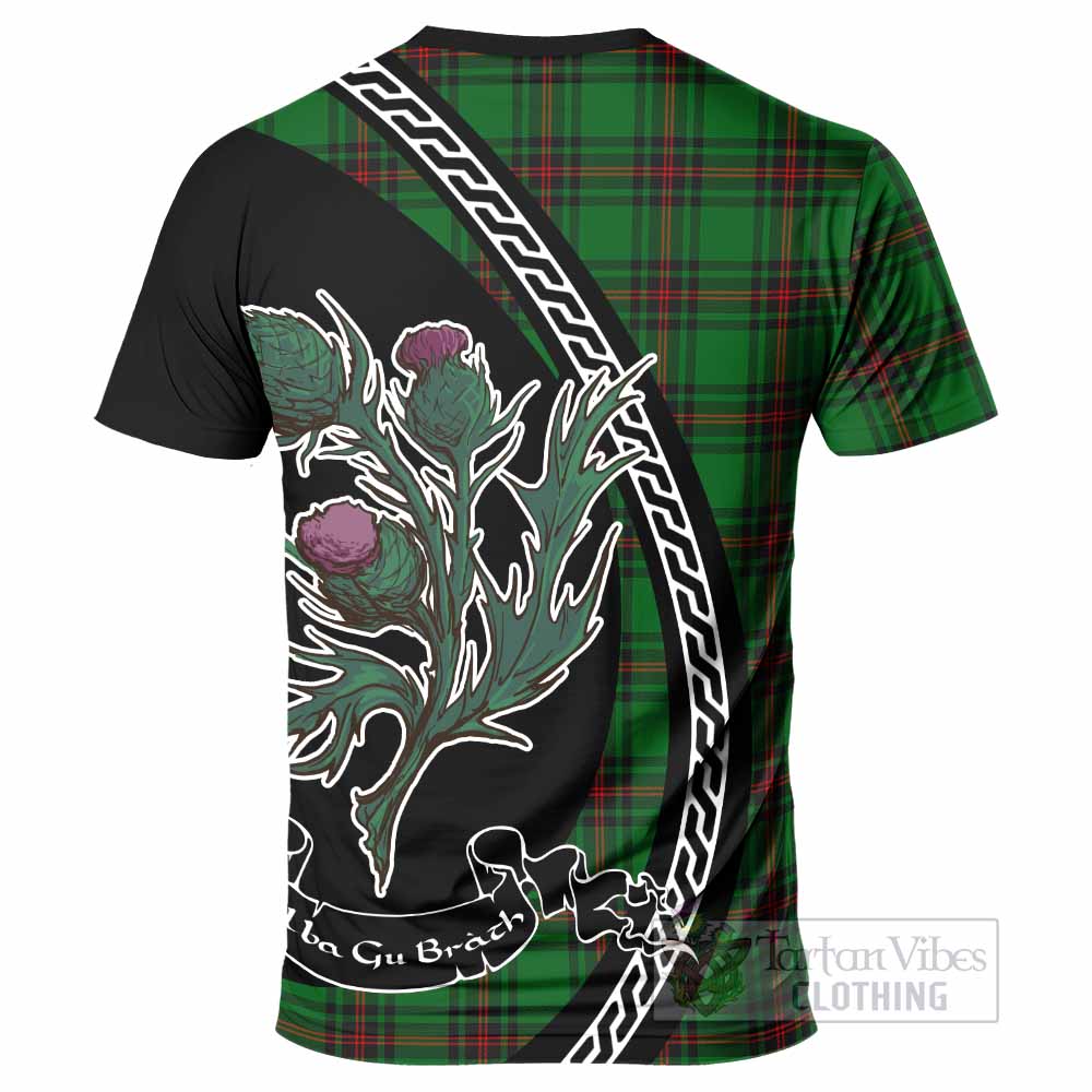 Kinnear Family Crest Tartan T-Shirt Alba Thistle Inspired - Tartan Vibes Clothing