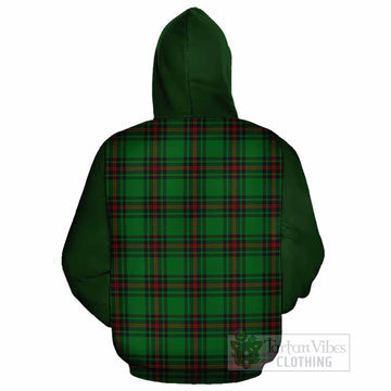 Kinnear Tartan Accent Cotton Hoodie with Family Crest