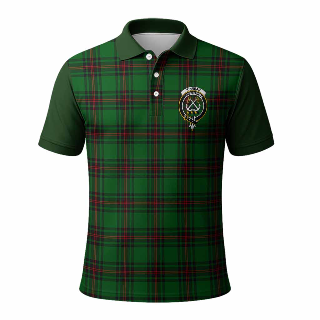 Kinnear Tartan Accent Polo Shirt with Family Crest