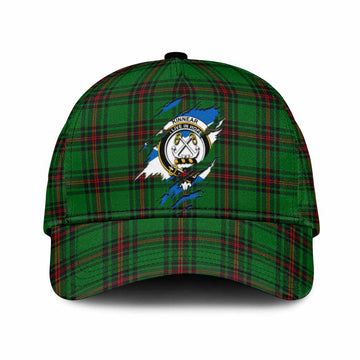 Kinnear Tartan Classic Cap with Family Crest In Me Style