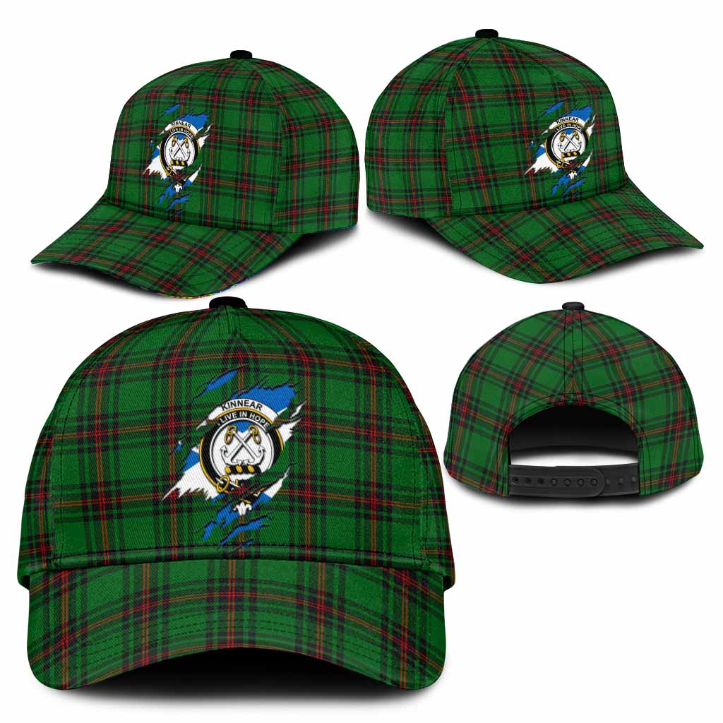 Kinnear Tartan Classic Cap with Family Crest In Me Style