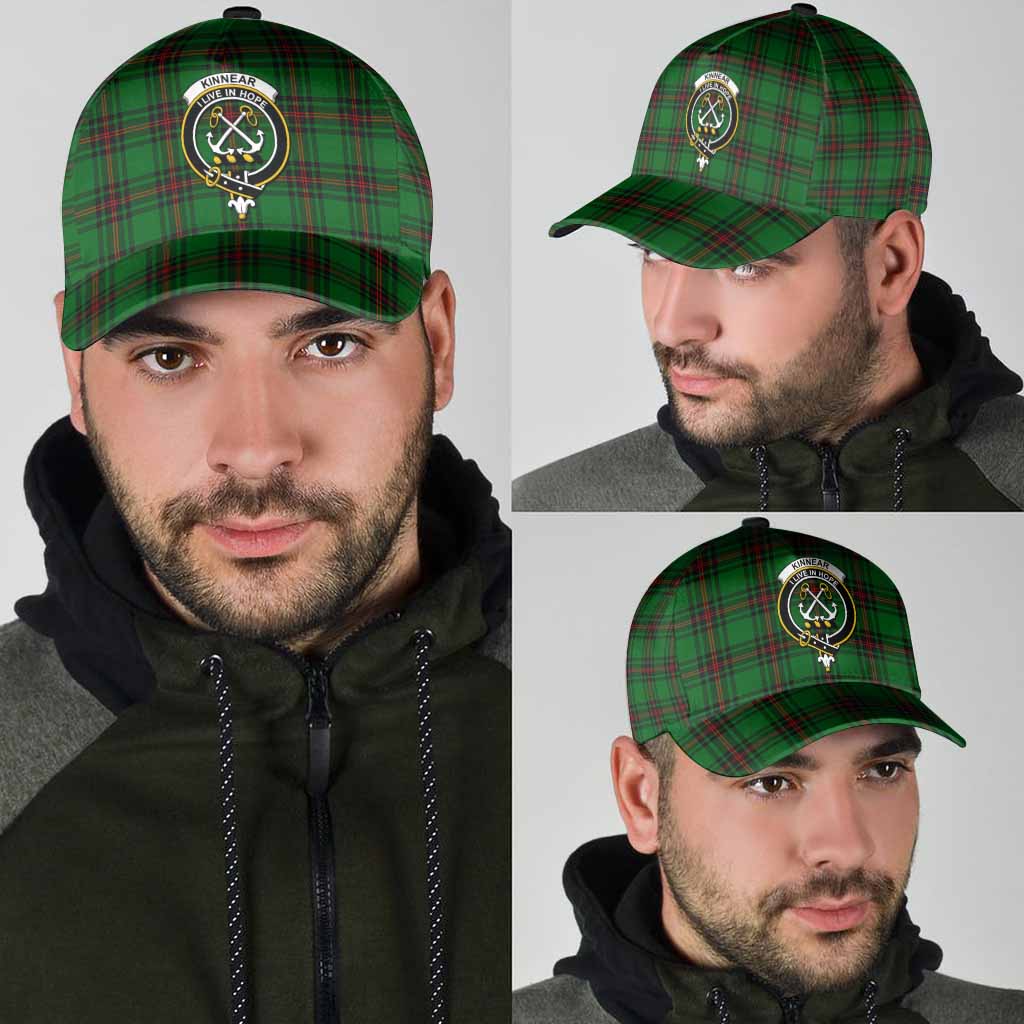 Kinnear Tartan Classic Cap with Family Crest