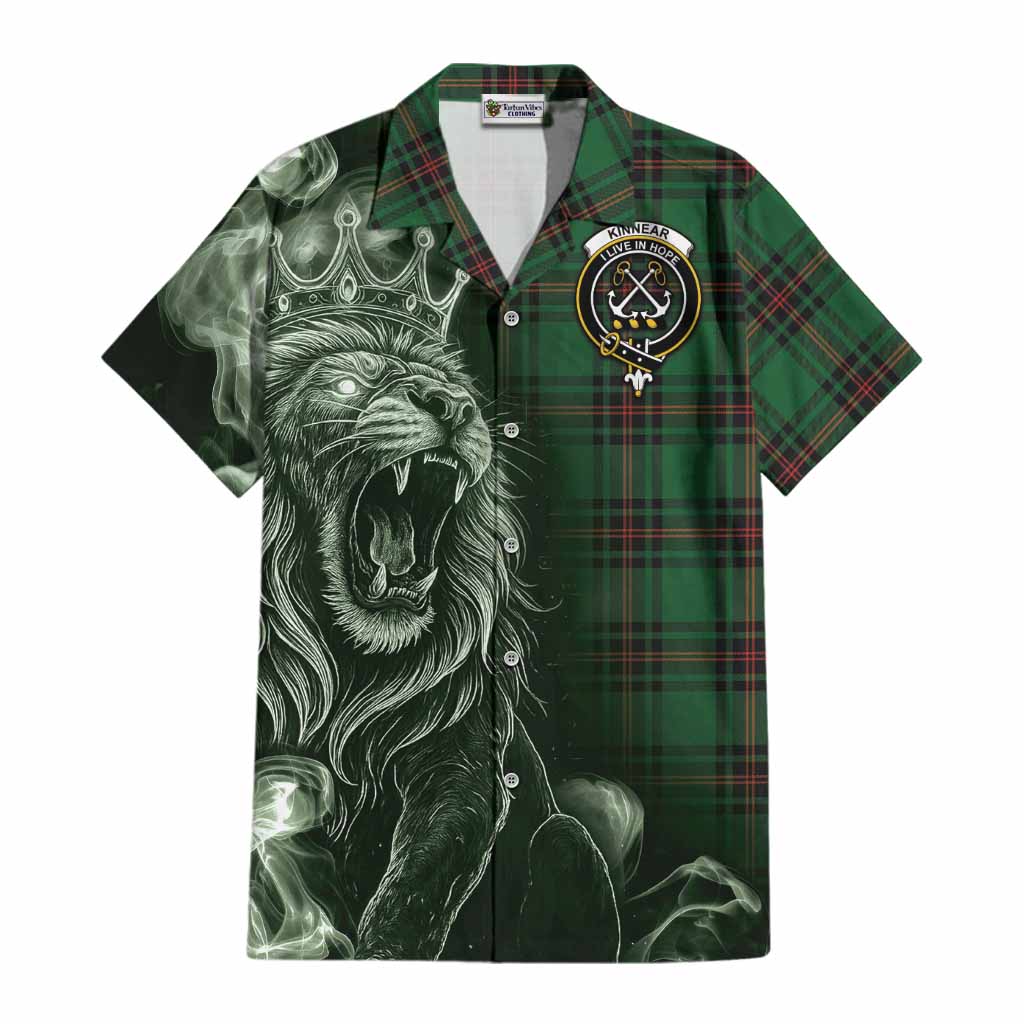 Kinnear Tartan Cotton Hawaiian Shirt Roaring Lion Heritage
