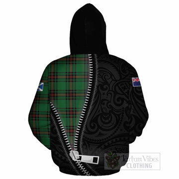Kinnear Tartan Cotton Hoodie New Zealand Pattern Unique Zipper Stylized